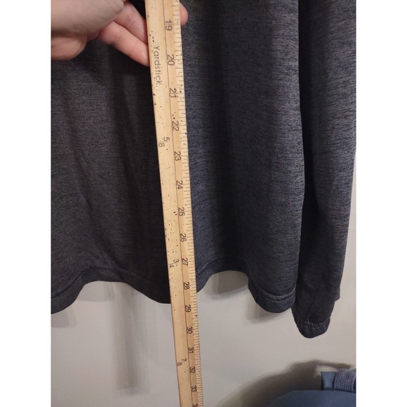 Hawke & Co. Tech-Fibers Athletic Shirt Men's 2XL XXL Long Sleeve Gray Mock Neck - Picture 5 of 7